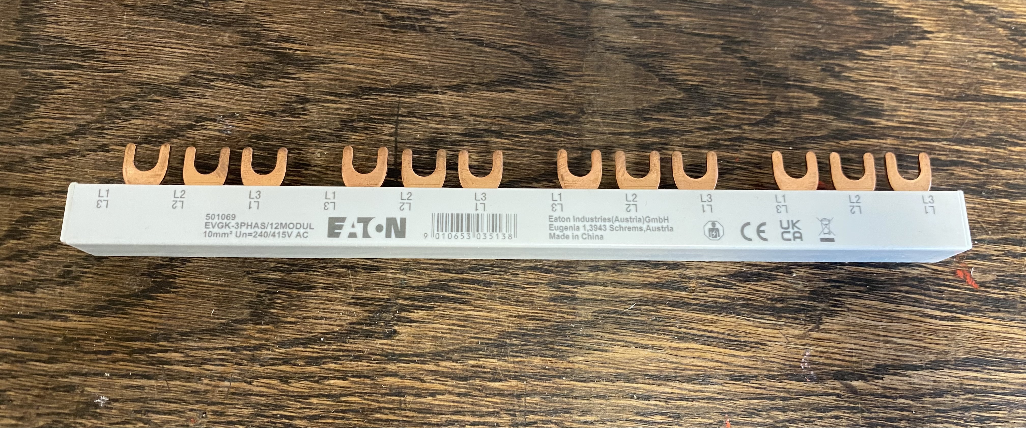 Eaton 501069 Phasenschiene 3-polig 12 TE 63 A