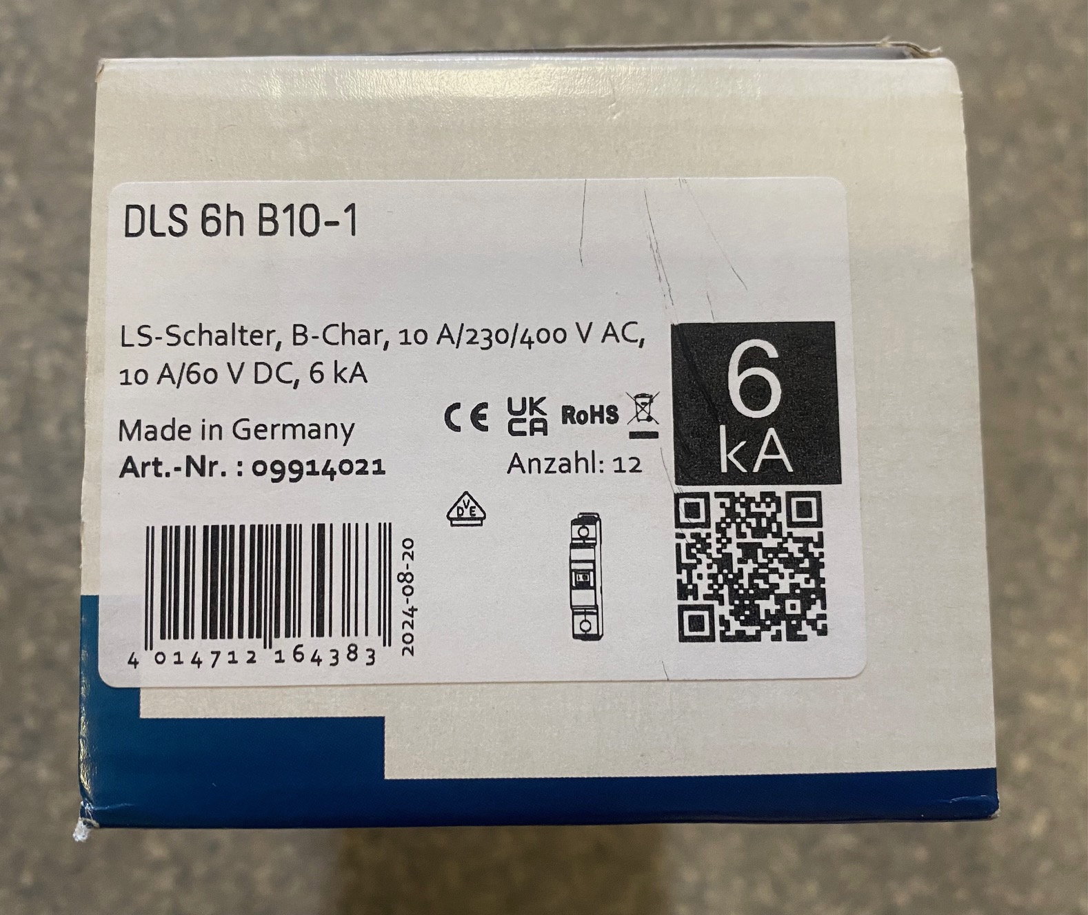 Doepke DLS 6h B10-1 LS-Schalter B10 1-polig 6kA 12 Stueck