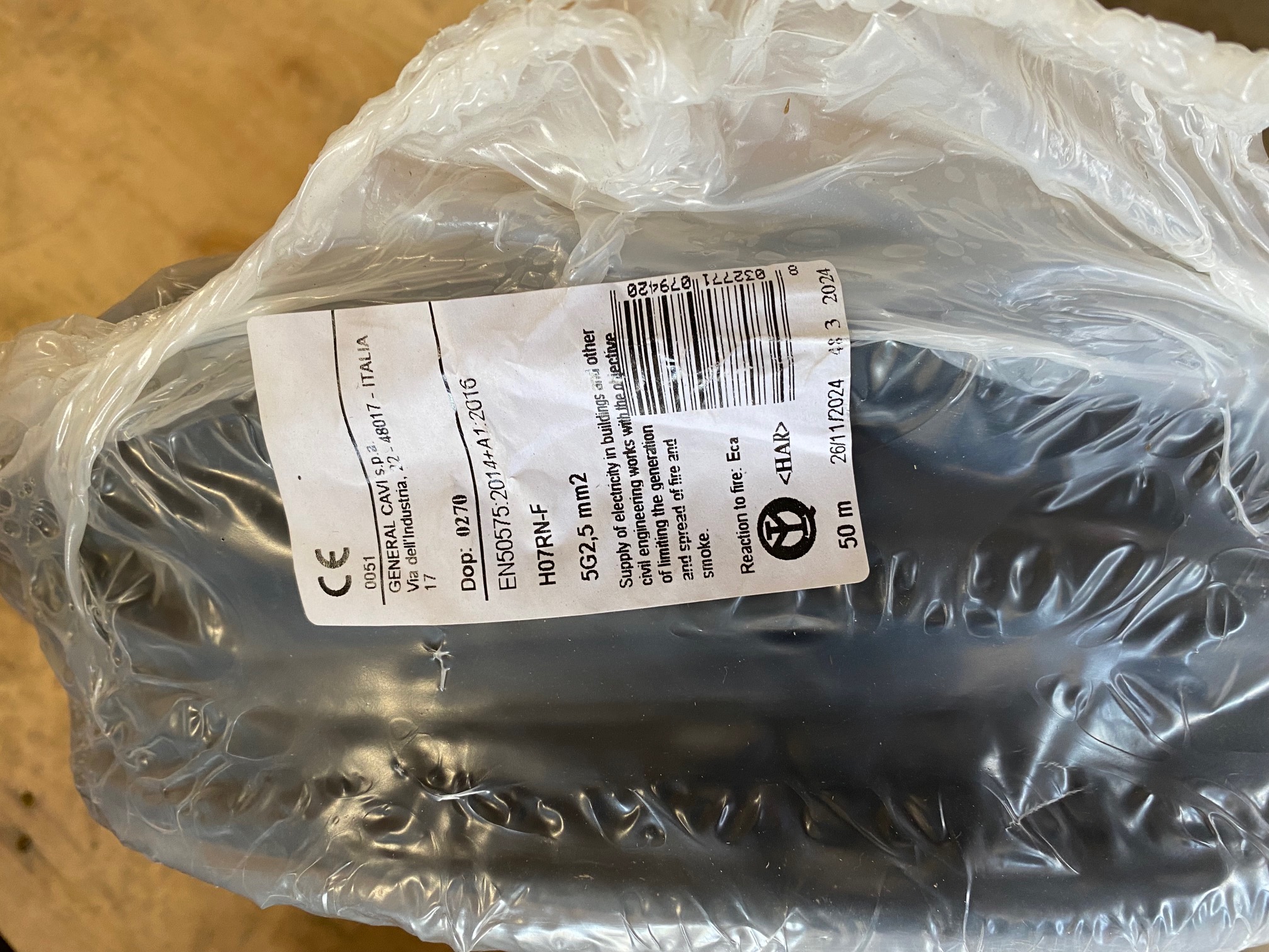 General Cavi H07RN-F 5G2,5 Gummischlauchleitung 50 m