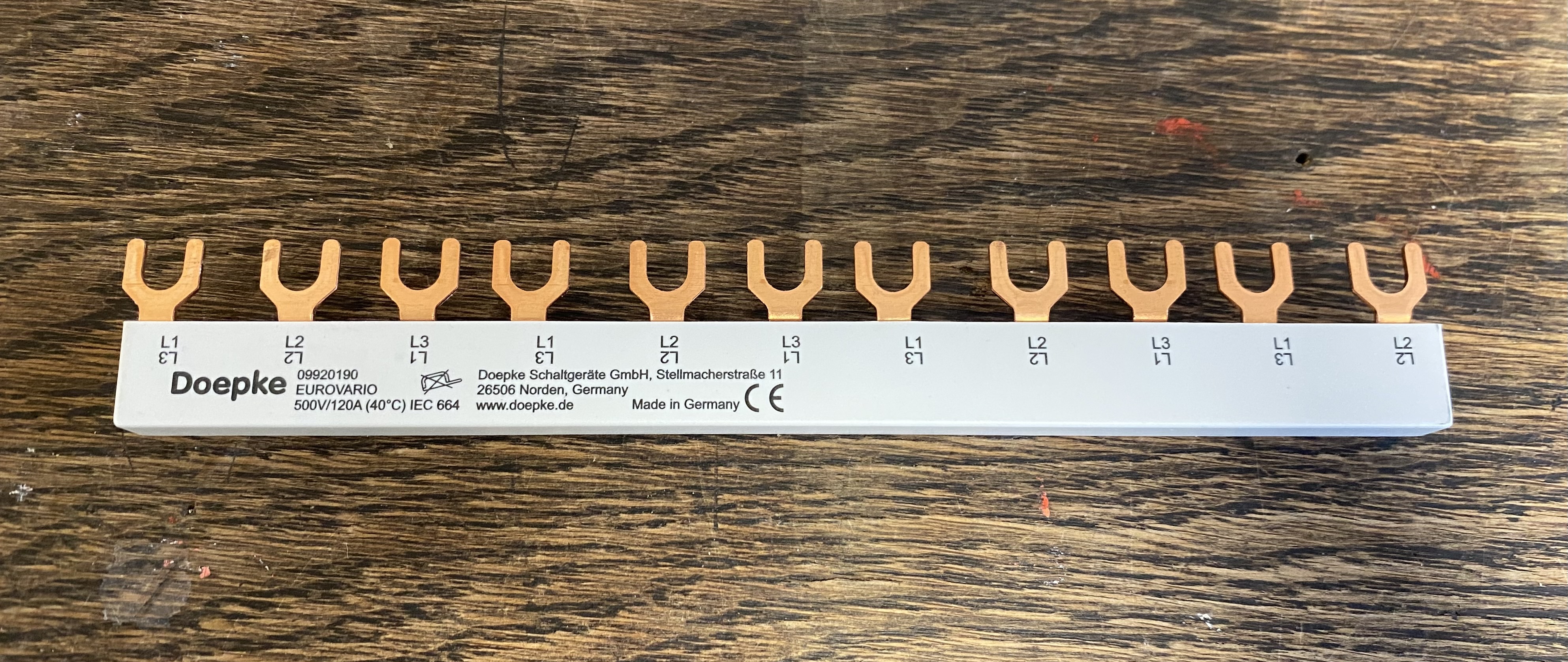 Doepke EV-S G 3.11.120 Phasenschiene 3-polig 11 TE