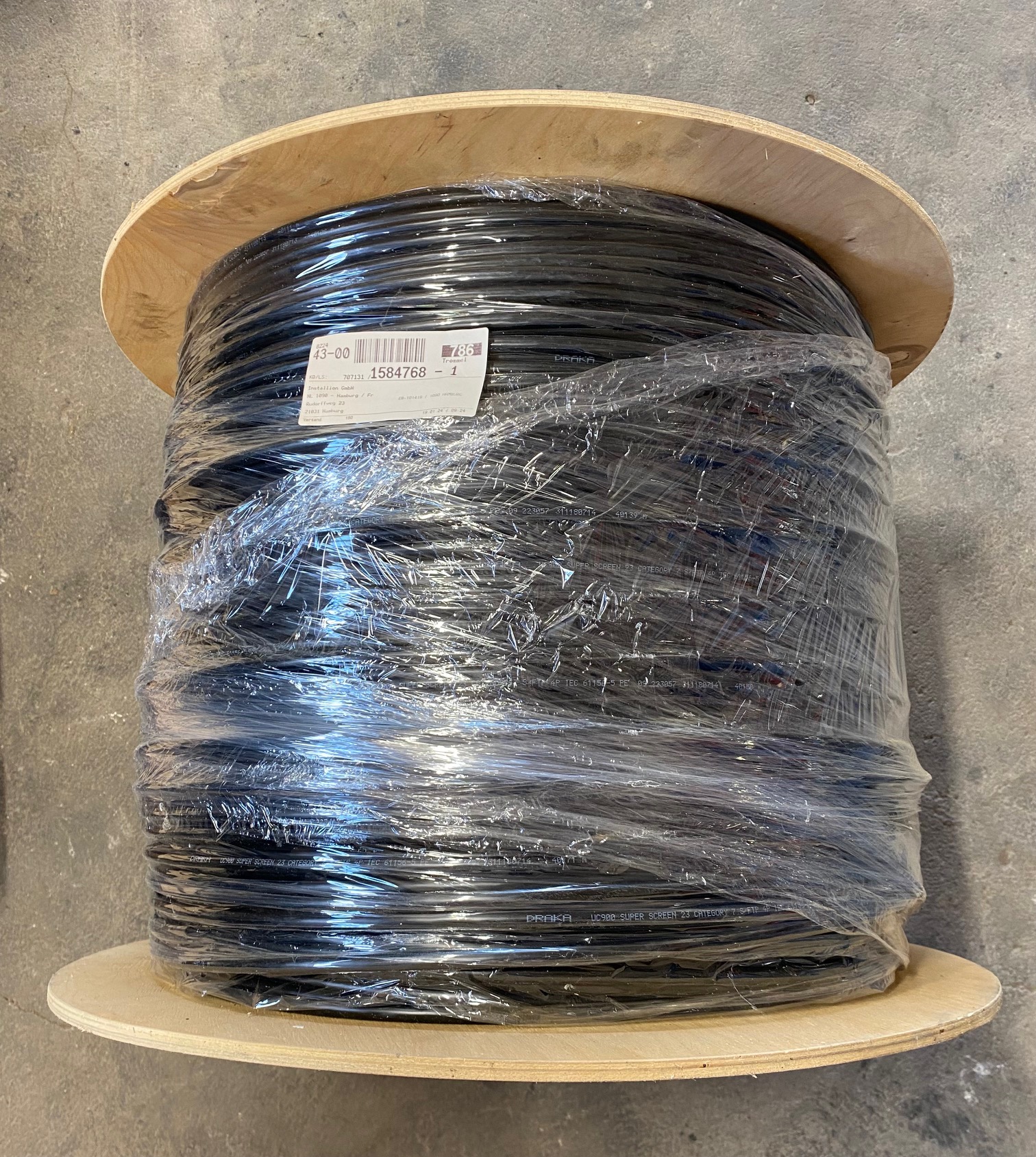 Draka UC900 SS23 Cat.7 S/FTP PE Datenkabel 1.000 m Trommel