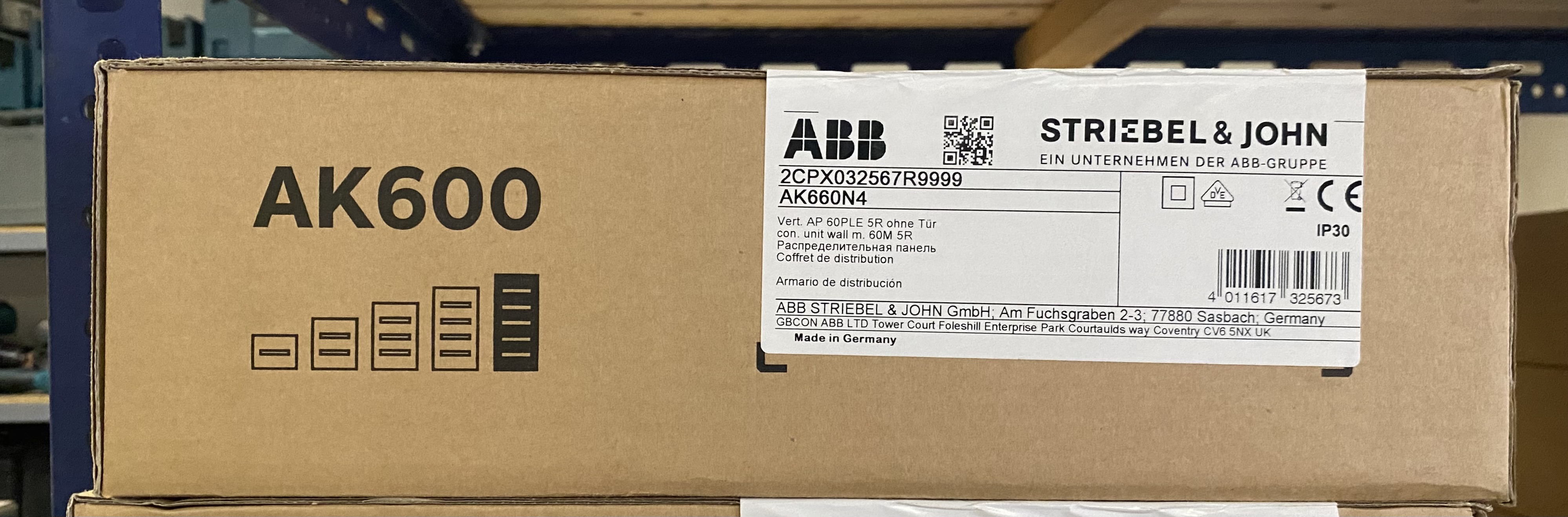 ABB Striebel & John AK660N4 Aufputz-Verteiler 60 PLE 5-reihig