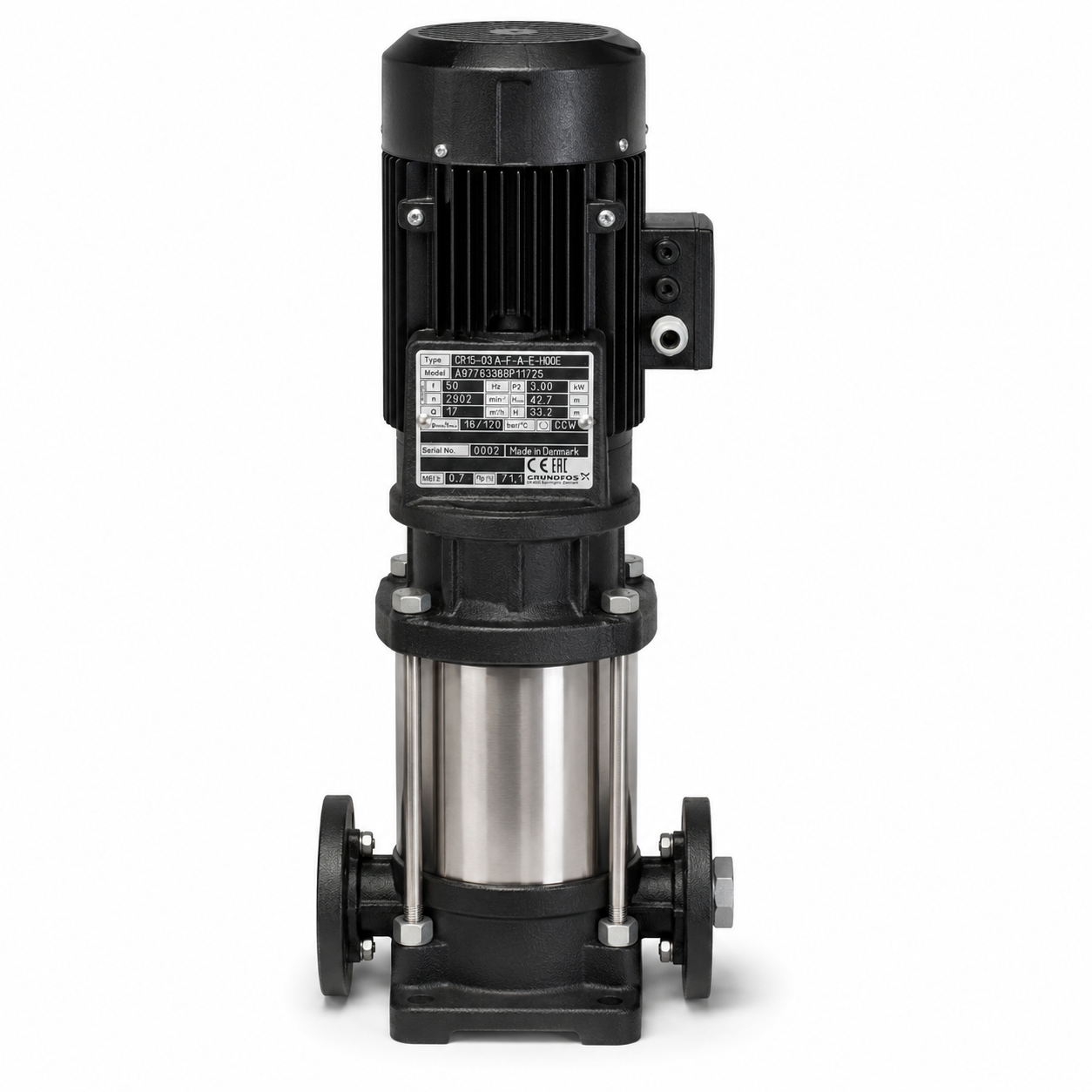 Grundfos CR 15-03 A-F-A-E-HQQE Kreiselpumpe 3 kW