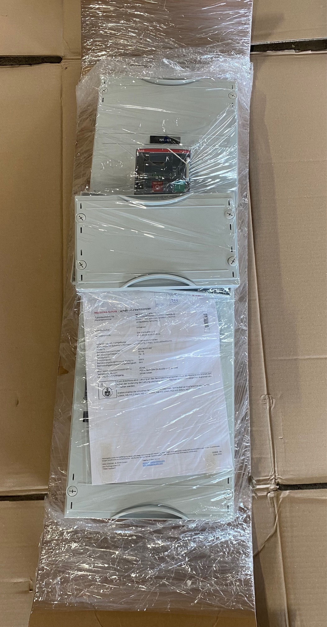 ABB Striebel John WM17NL25 NA-Modul Netzschutz XT4 250